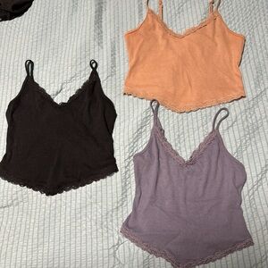Lot of 3 Hollister Bandana Cami Tank Tops